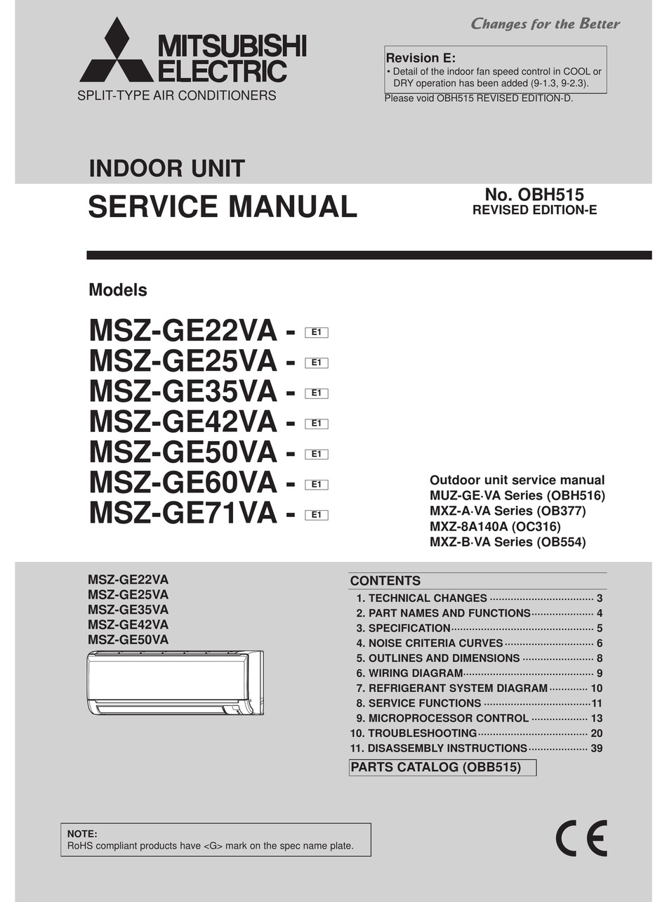 Mitsubishi msz ge22va