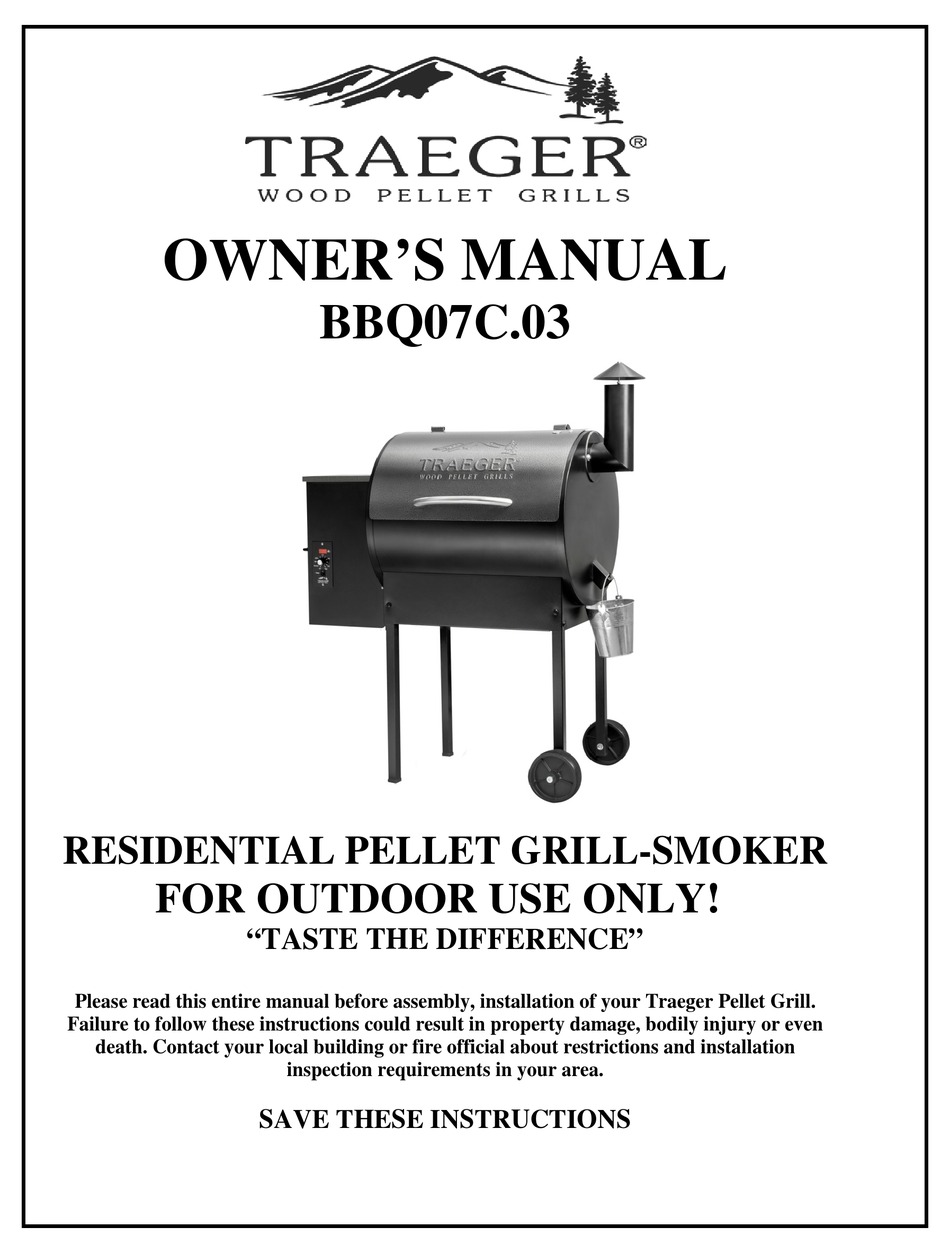 TRAEGER BBQ07C.03 OWNER'S MANUAL Pdf Download | ManualsLib | Bbq 055 Smoker Wiring Diagram | | ManualsLib