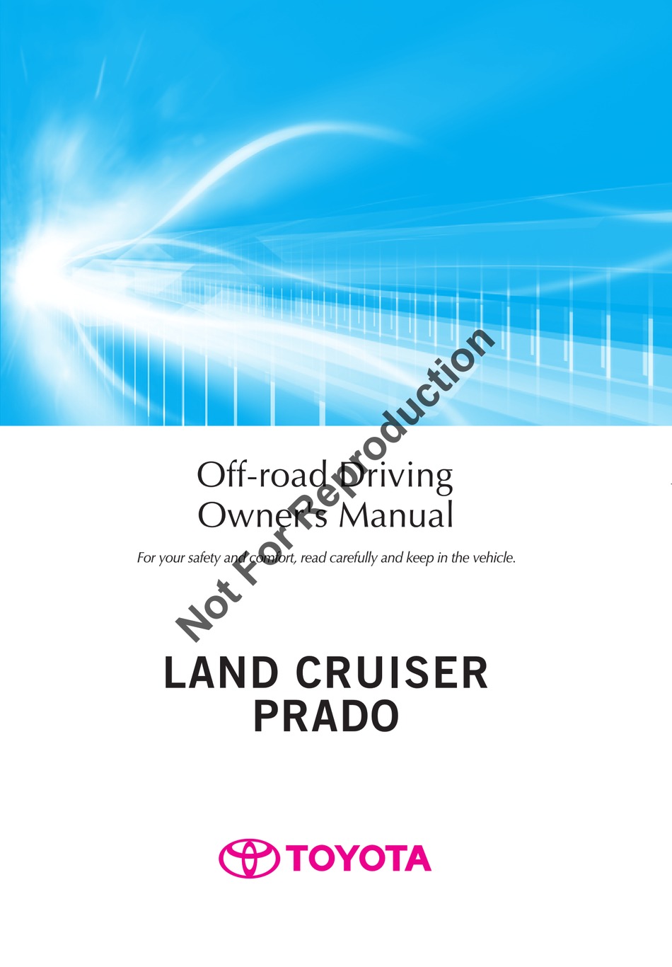 TOYOTA LAND CRUISER PRADO OWNER'S MANUAL Pdf Download | ManualsLib
