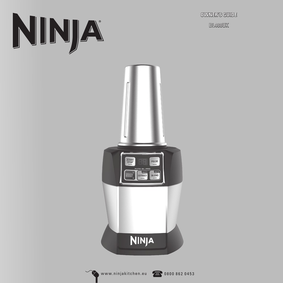 Ninja Bl488uk Owner S Manual Pdf Download Manualslib