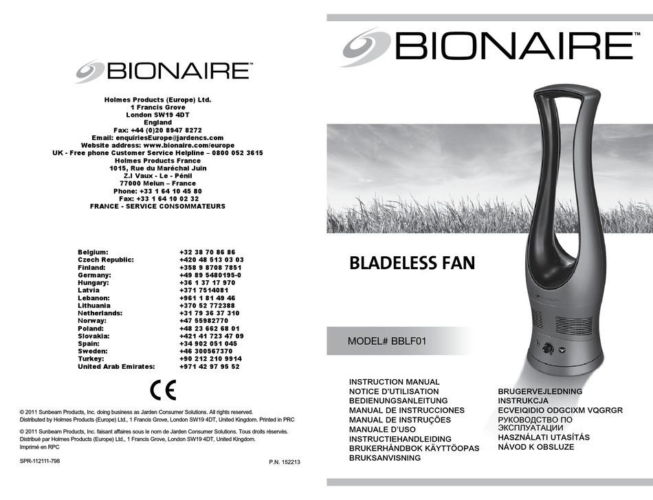 bionaire-bblf01-instruction-manual-pdf-download-manualslib