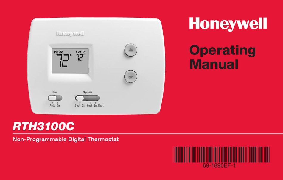 HONEYWELL RTH3100C OPERATING MANUAL Pdf Download ManualsLib