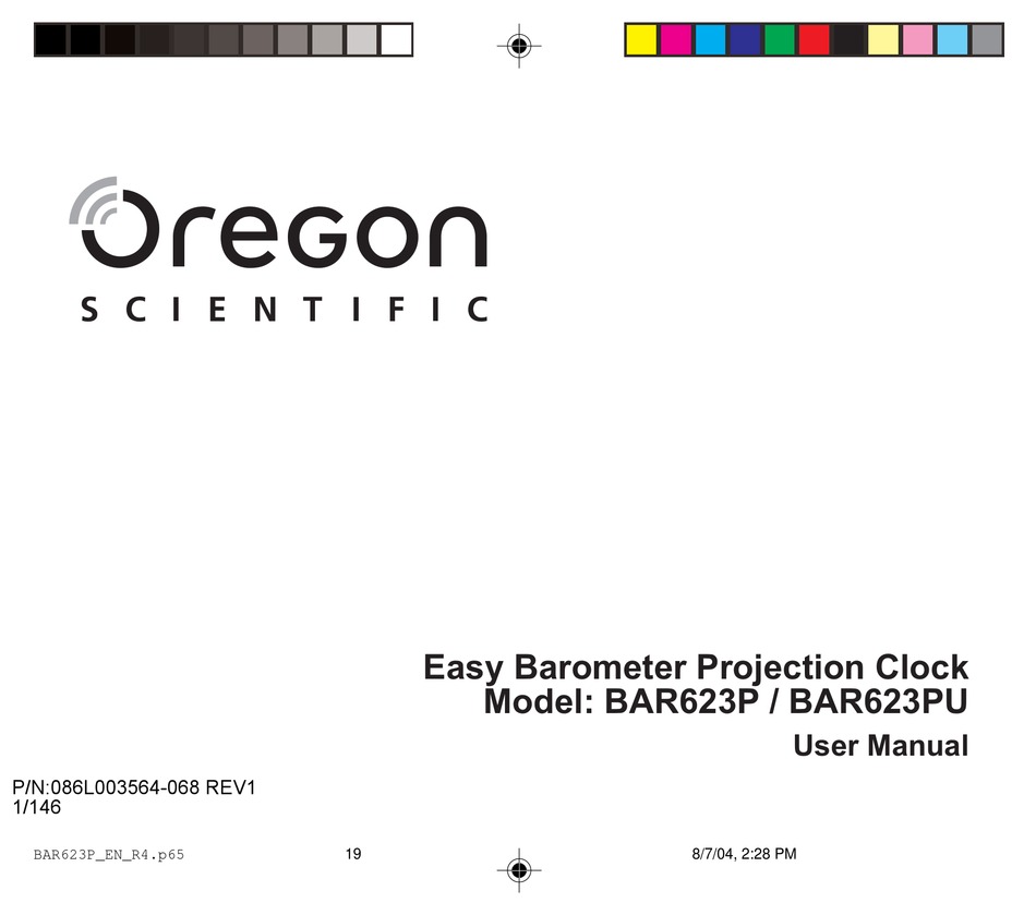 User manual Oregon Scientific RRM968P (English - 13 pages)