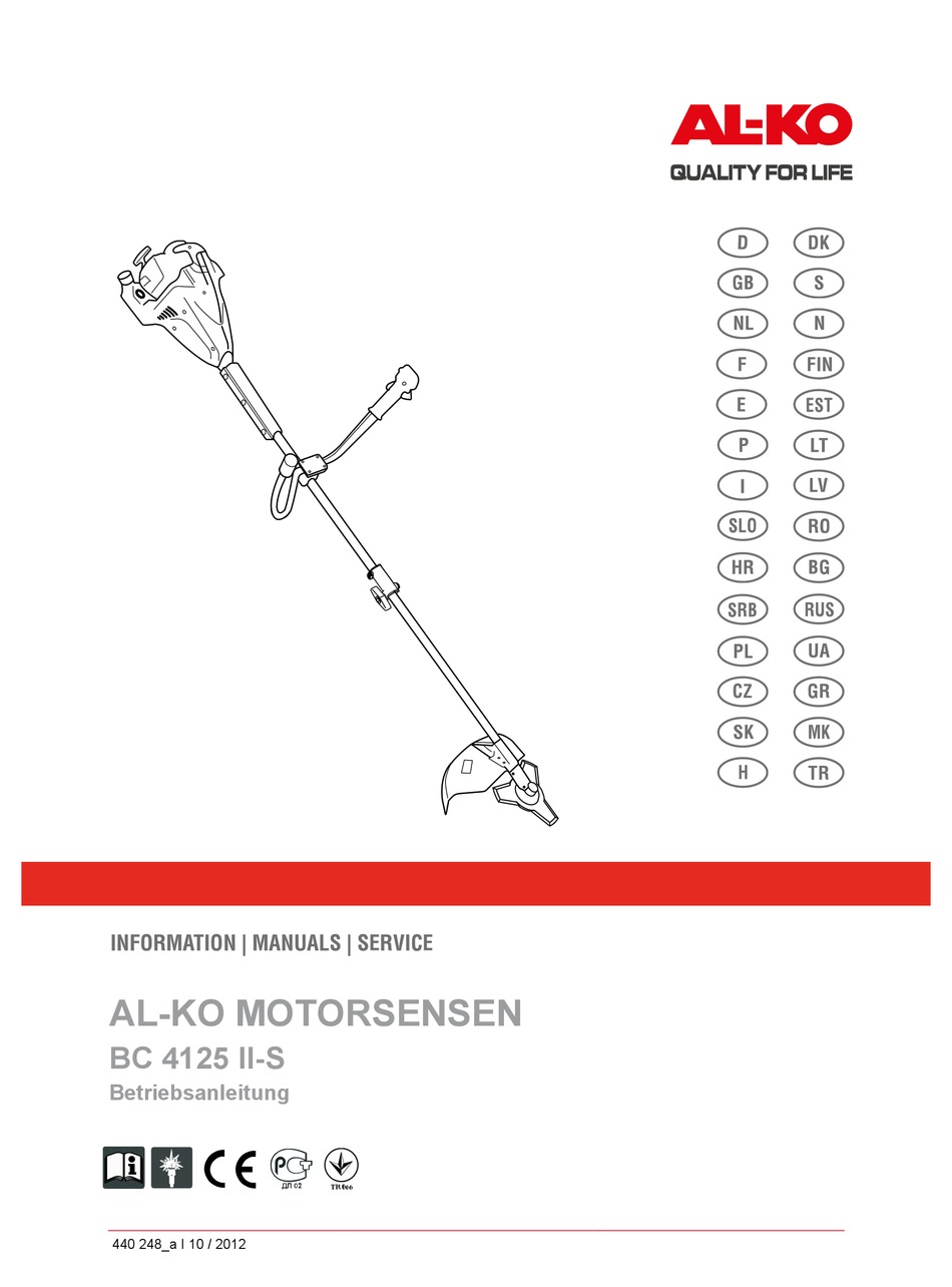 Al Ko Bc 4125 Ii S User Instructions Pdf Download Manualslib