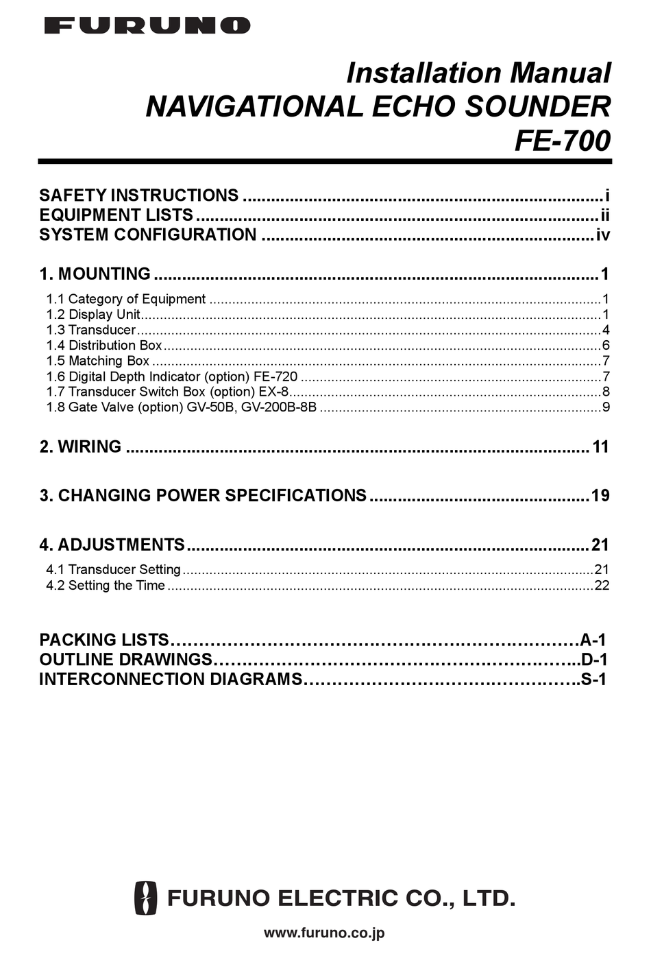 FURUNO FE700 INSTALLATION MANUAL Pdf Download ManualsLib
