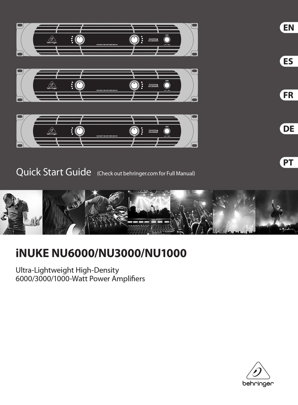 BEHRINGER INUKE NU6000 QUICK START MANUAL Pdf Download ManualsLib