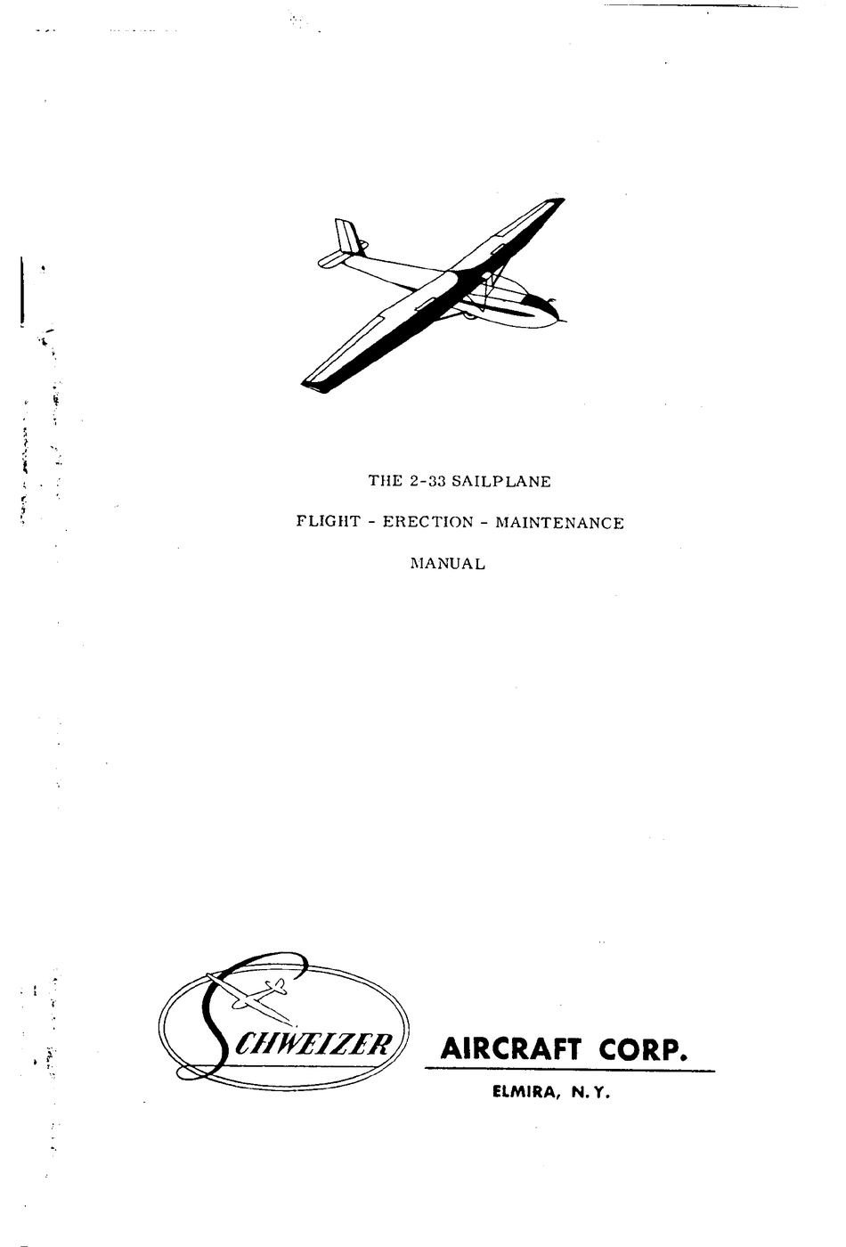 Schweizer Sgs 2 33 Flight Manual Pdf Download Manualslib