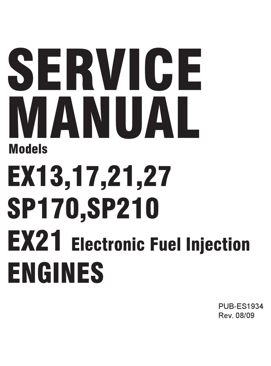 SUBARU EX13 SERVICE MANUAL Pdf Download | ManualsLib