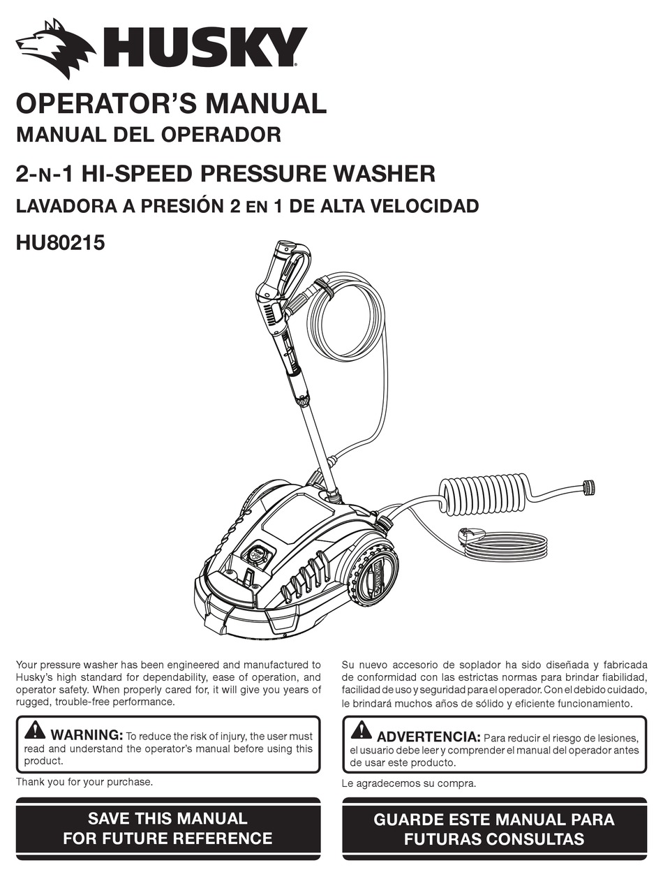 HUSKY HU80215 OPERATOR S MANUAL Pdf Download ManualsLib
