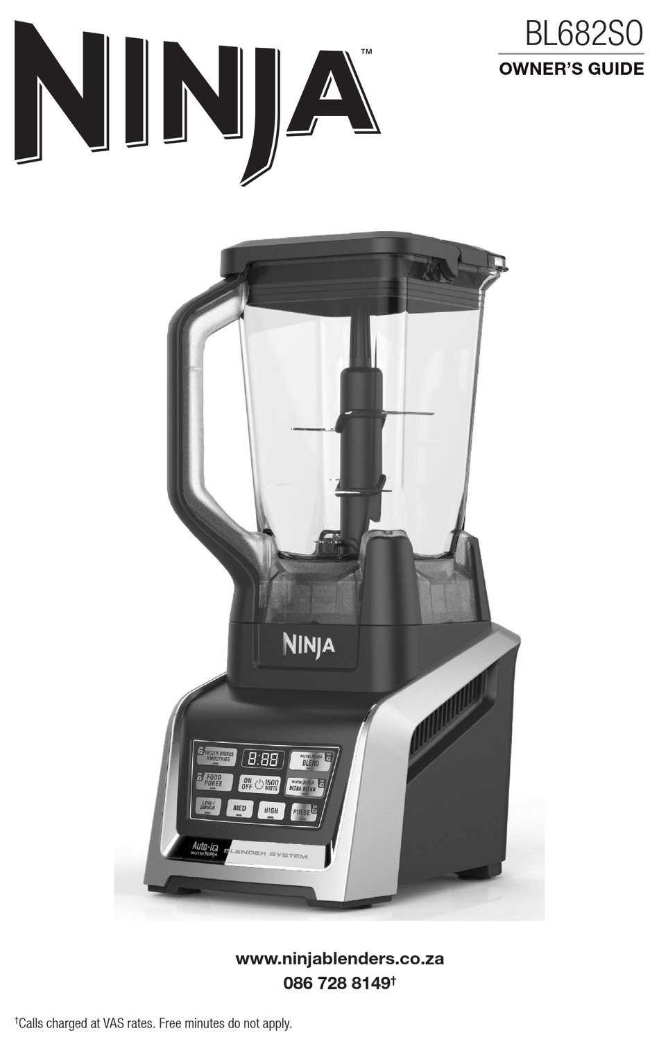 Ninja Complete Food Processor with Auto-iQ and Nutri Ninja 1500W - BL682UK2  - Ninja Kitchen Systems