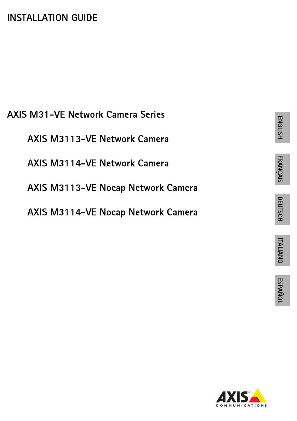 axis m31 network camera series