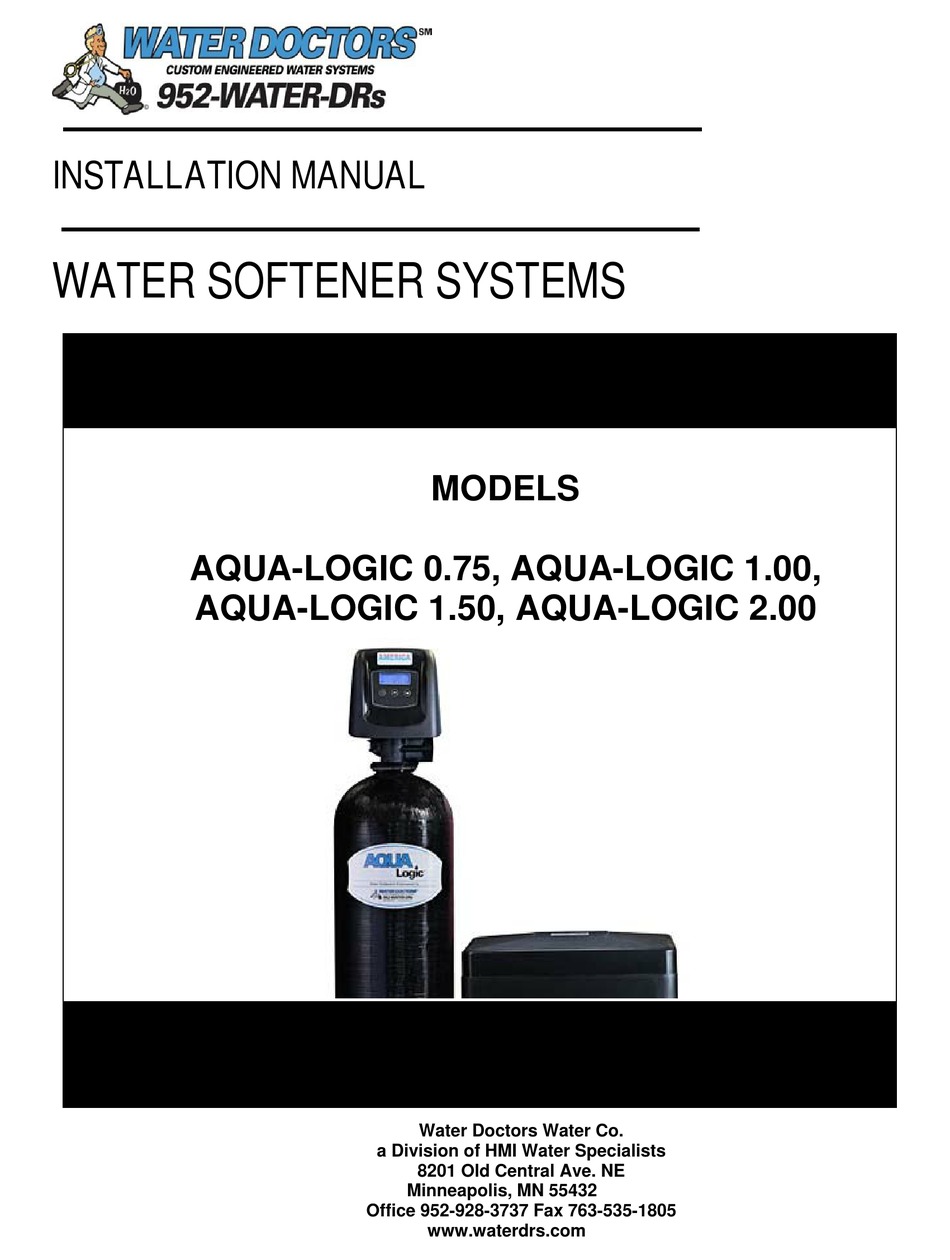 WATER DOCTORS AQUALOGIC 0.75 INSTALLATION MANUAL Pdf Download ManualsLib