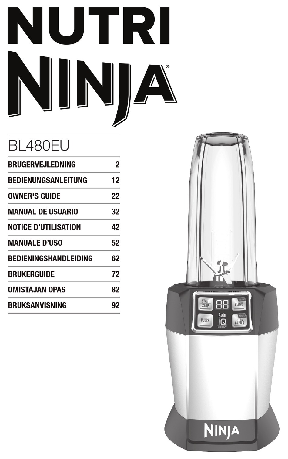 User manual Nutri Ninja Duo Auto-iQ BL682 (English - 52 pages)