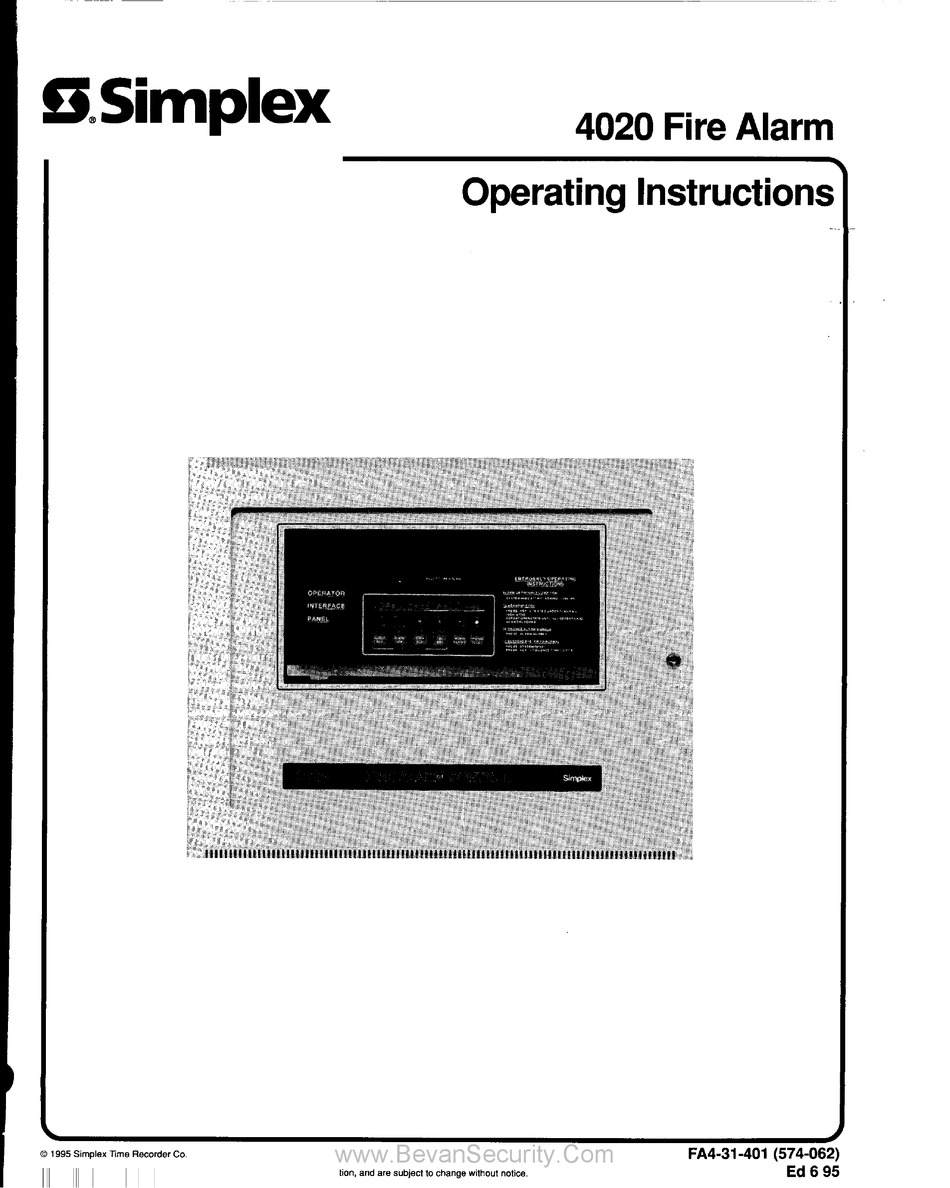 Simplex 4006 Wiring Manual