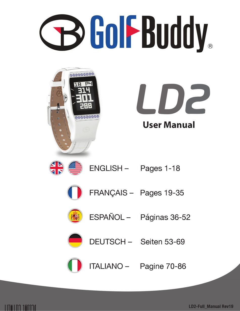 GOLF BUDDY LD2 USER MANUAL Pdf Download ManualsLib