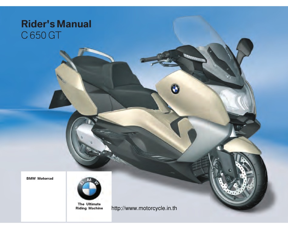 Spring Preload - BMW C 650 GT Rider's Manual [Page 50] | ManualsLib