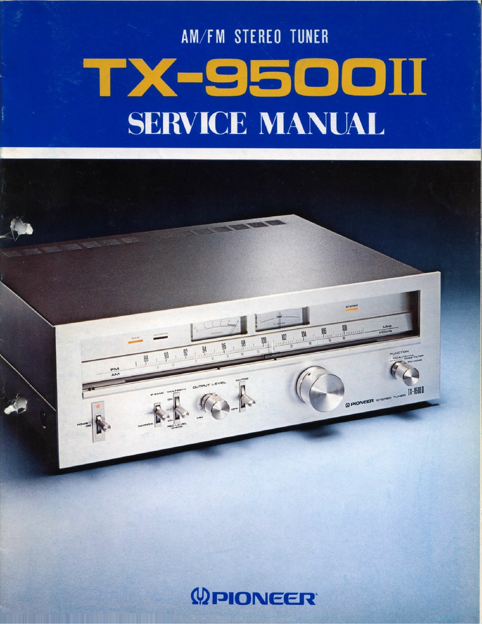 Service Manual-Anleitung für Pioneer TX-9500 II 