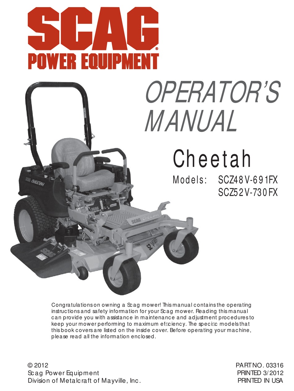 scag cheetah manual