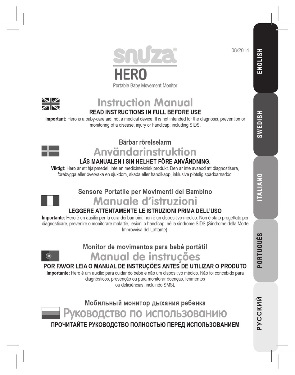 SNUZA HERO INSTRUCTION MANUAL Pdf Download ManualsLib