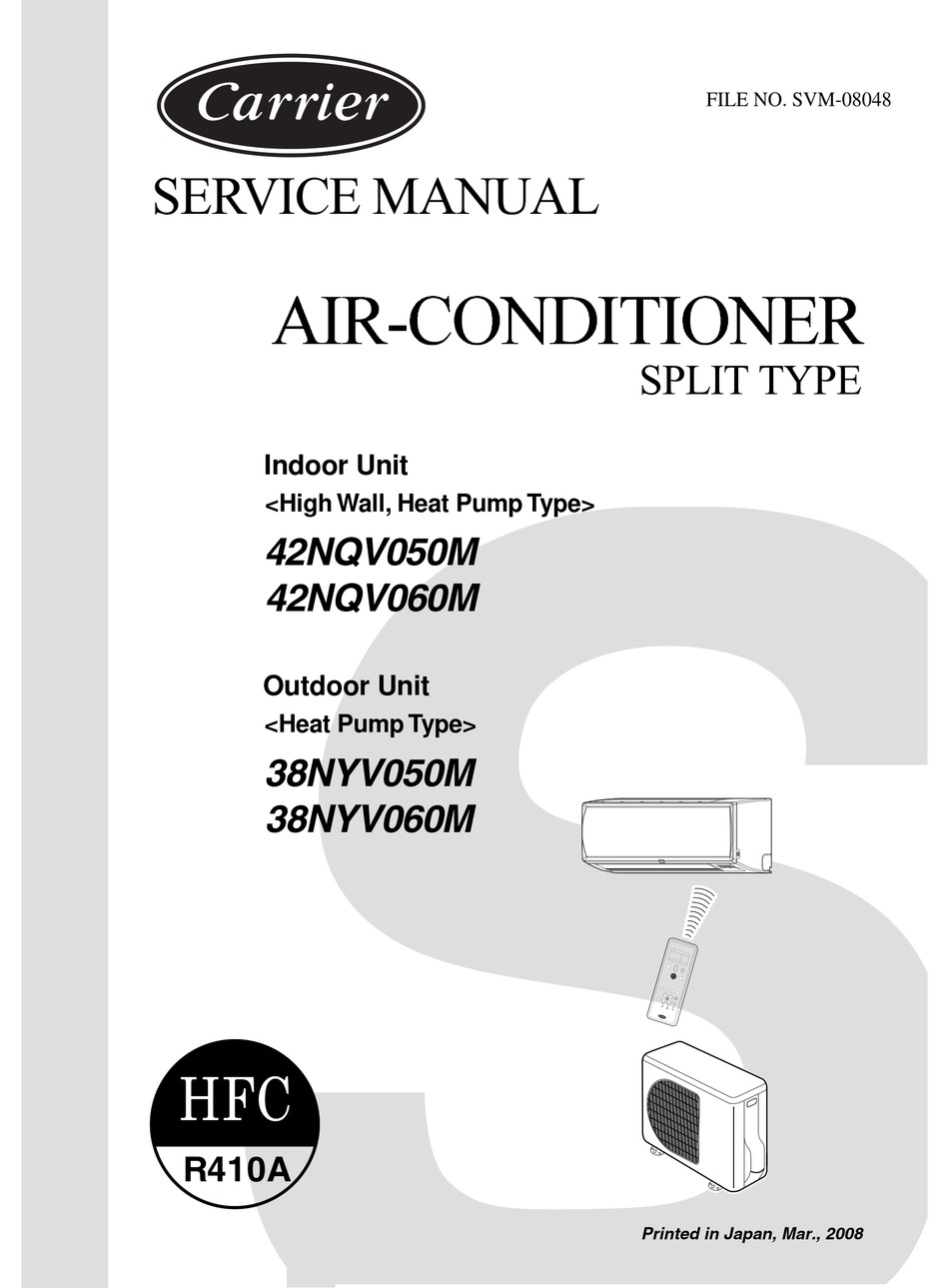 Carrier 42nqv050m Service Manual Pdf Download Manualslib