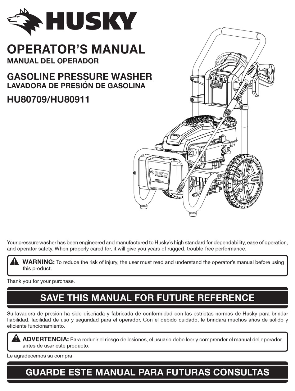 HUSKY HU80709 OPERATOR'S MANUAL Pdf Download ManualsLib