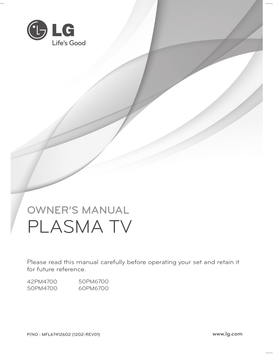 LG 42PM4700 OWNER'S MANUAL Pdf Download | ManualsLib