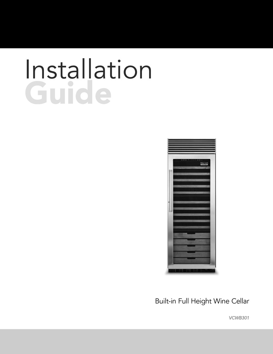 VIKING VCWB301 INSTALLATION MANUAL Pdf Download ManualsLib