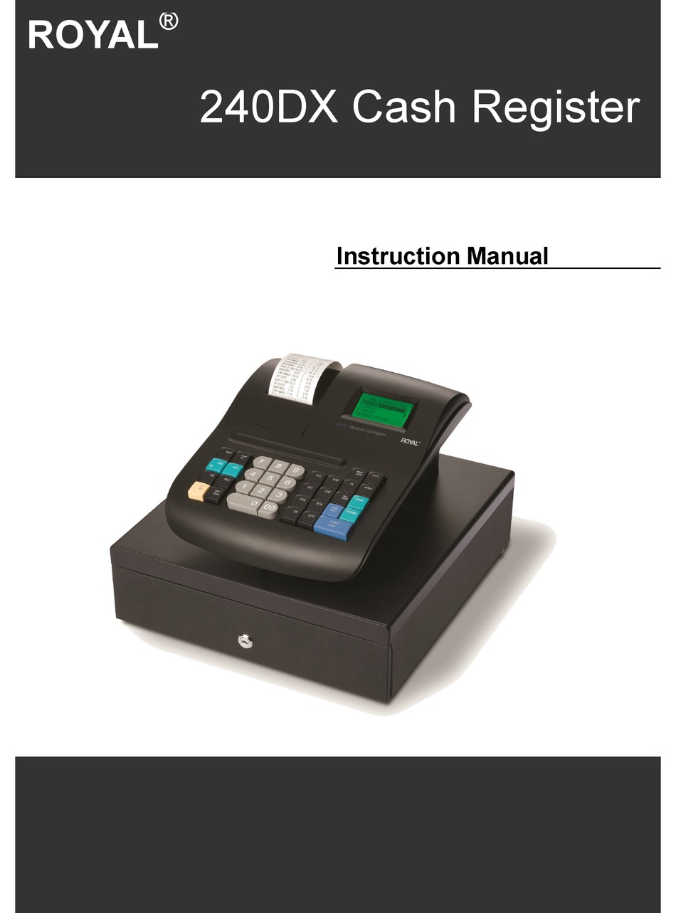 Royal 240dx Instruction Manual Pdf Download Manualslib