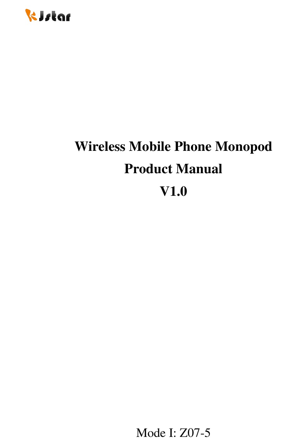 Kjstar Z07 5 Product Manual Pdf Download Manualslib