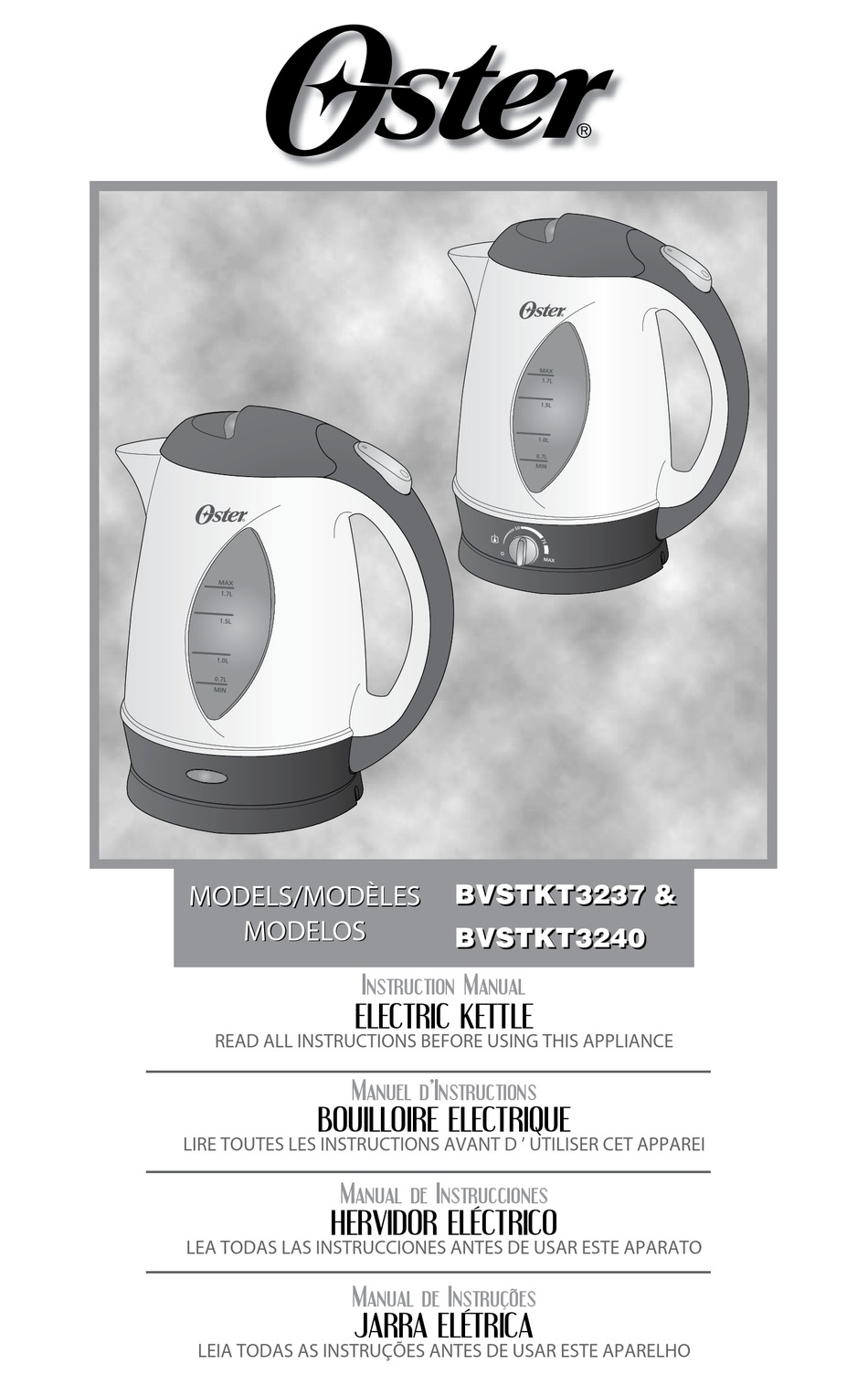 OSTER BVSTKT3237 INSTRUCTION MANUAL Pdf Download | ManualsLib
