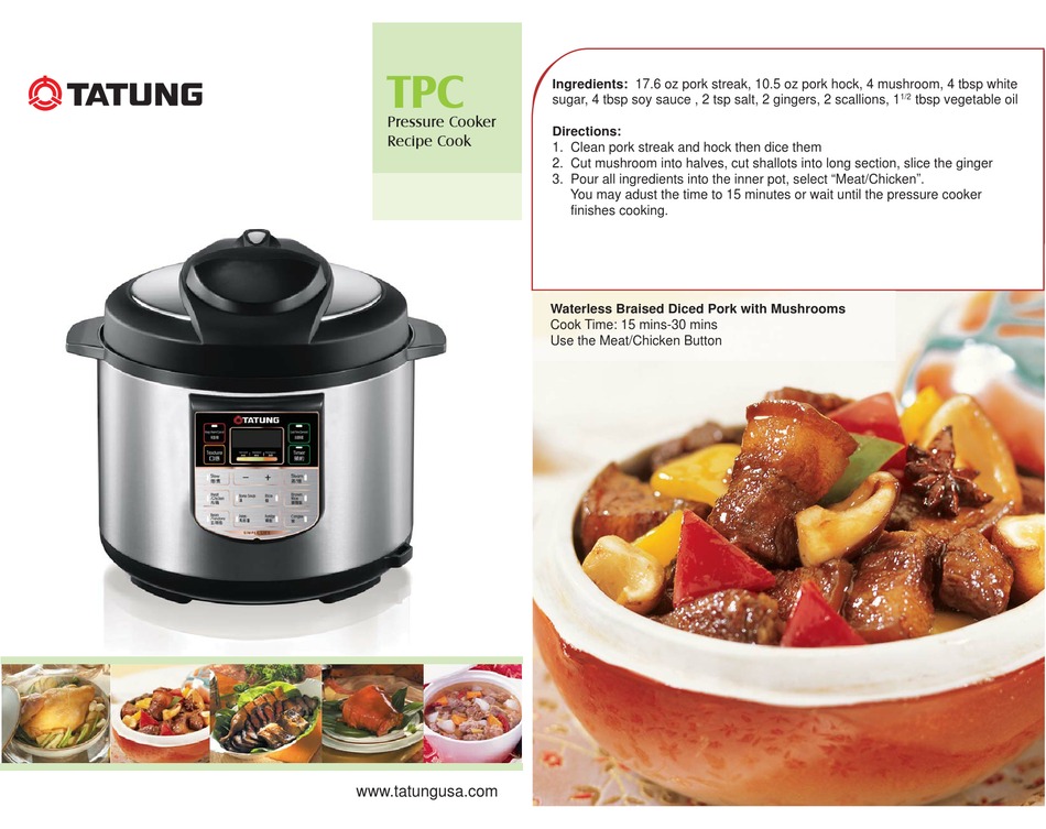 tatung rice cooker cookbook