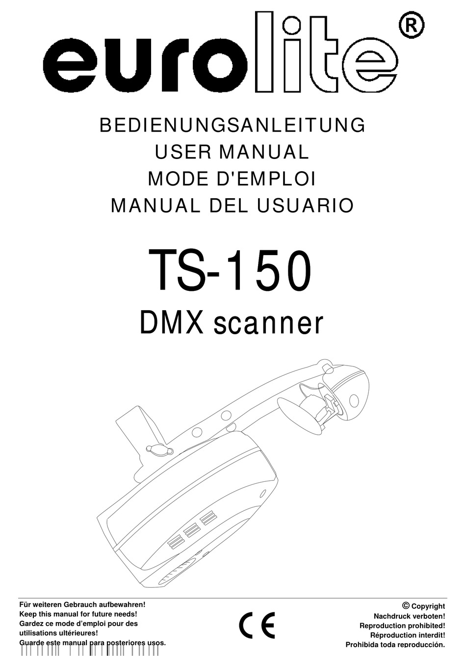 Eurolite Ts-150 Scan Dmx Scanner  