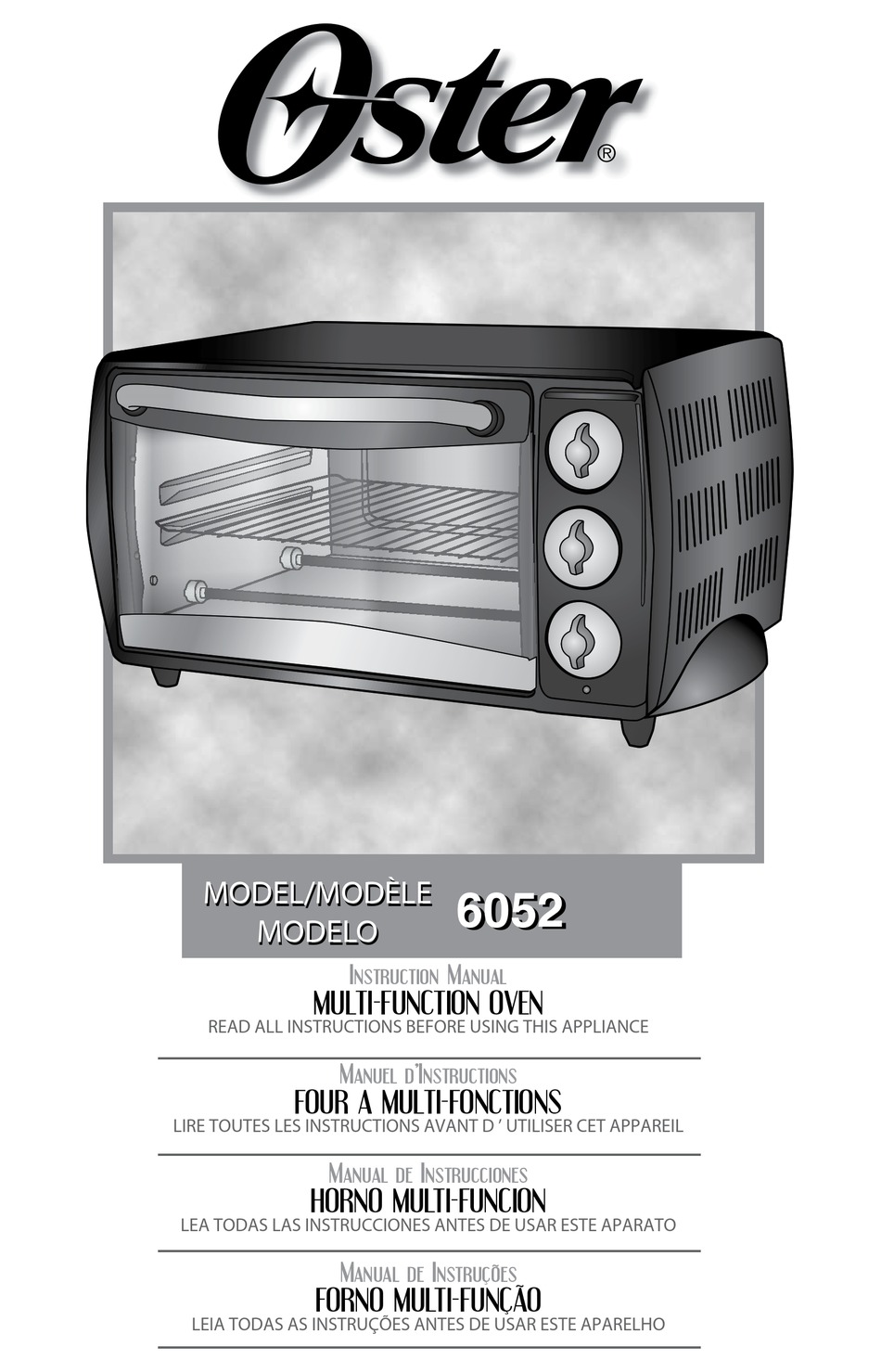OSTER 6052 INSTRUCTION MANUAL Pdf Download | ManualsLib