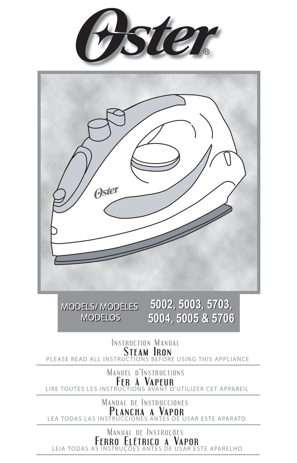 OSTER 5002 INSTRUCTION MANUAL Pdf Download | ManualsLib