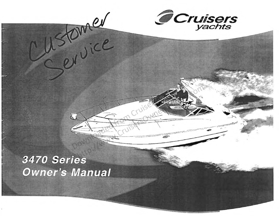 cruisers yachts manuals