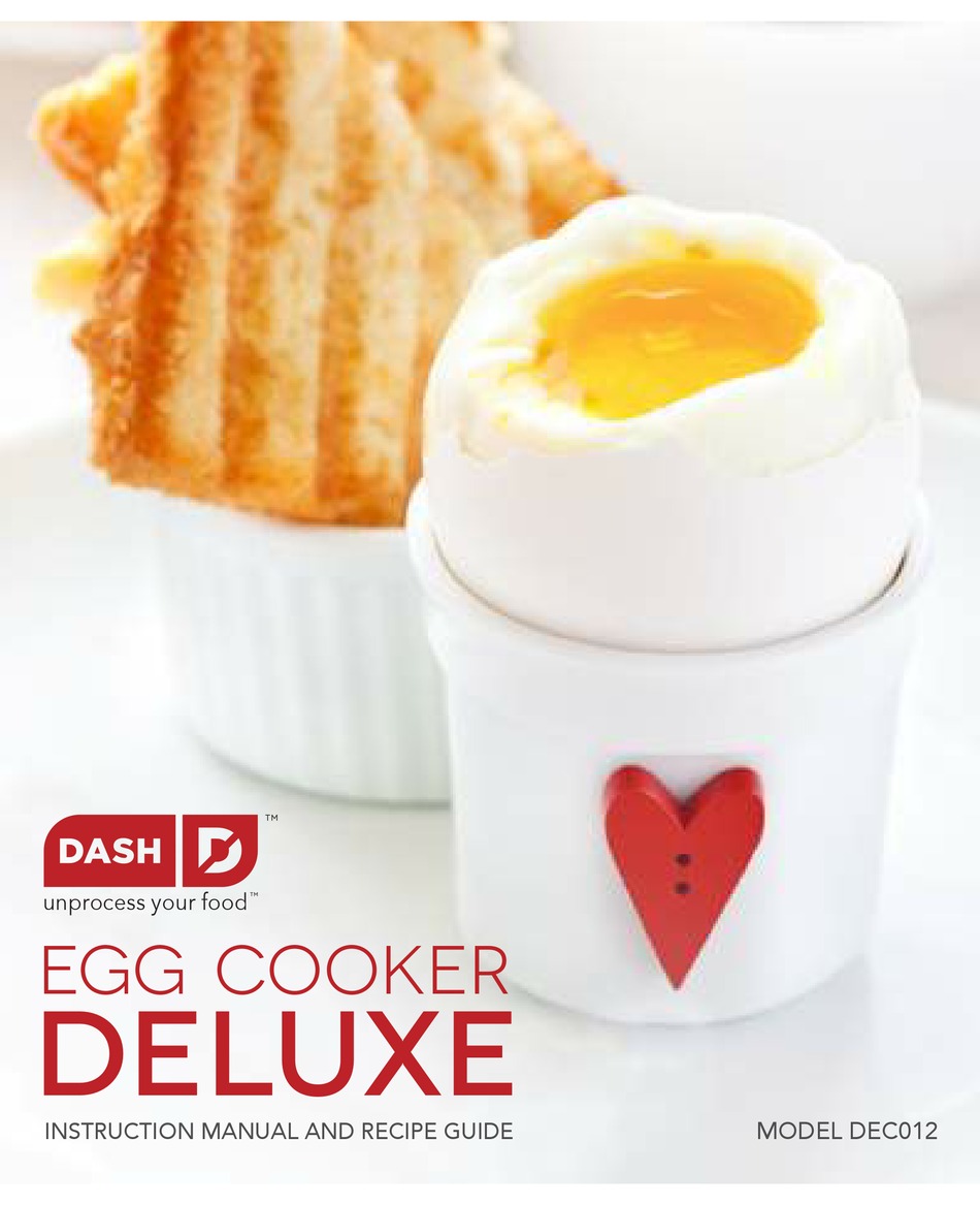 Dash Deluxe Egg Cooker Recipe Book