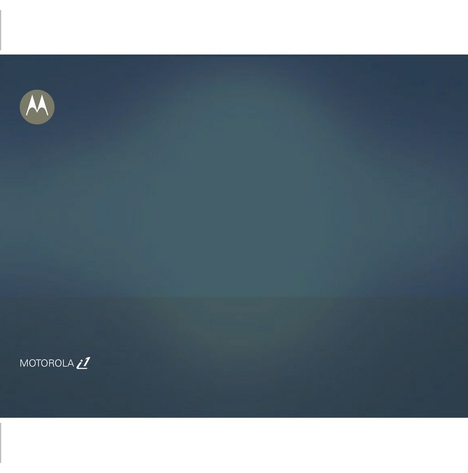 Motorola I1 Manual Pdf Download Manualslib