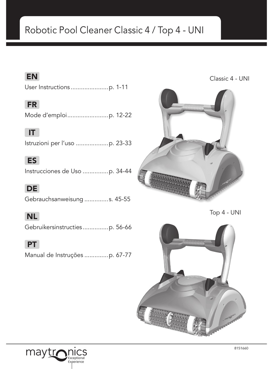 MAYTRONICS CLASSIC 4 UNI USER INSTRUCTIONS Pdf Download ManualsLib