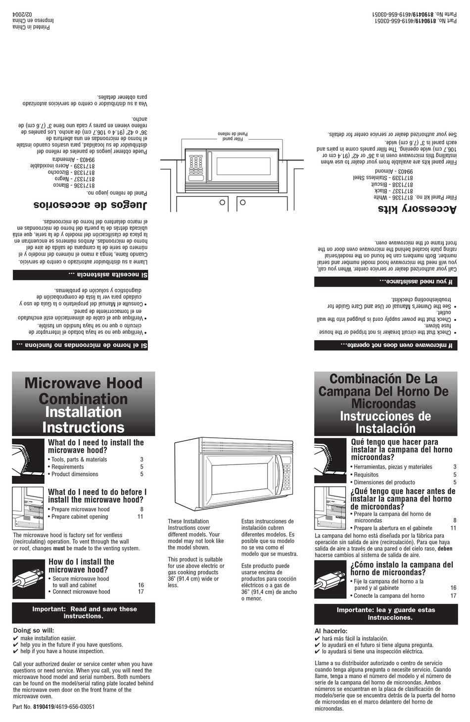 WHIRLPOOL MH3185XPS INSTALLATION INSTRUCTIONS MANUAL Pdf Download ManualsLib