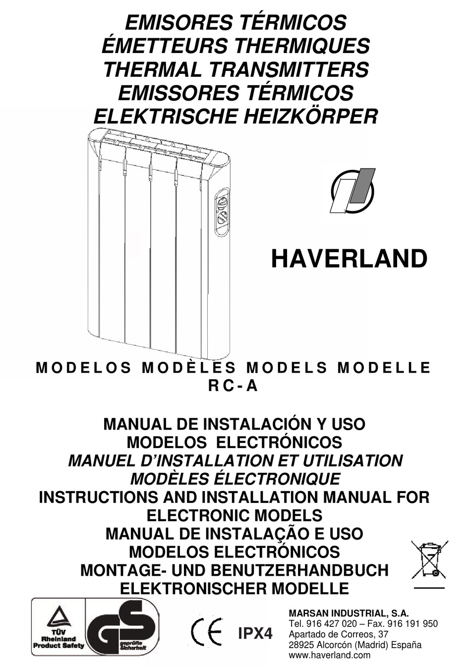 HAVERLAND RC4A INSTRUCTION AND INSTALLATION MANUAL Pdf Download