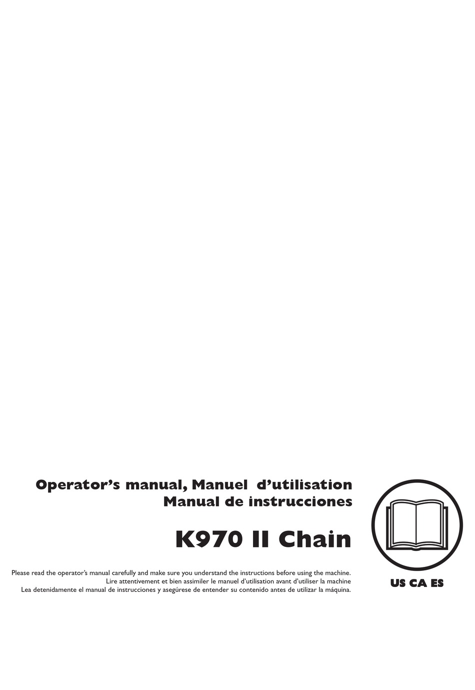 HUSQVARNA K970 II CHAIN OPERATOR