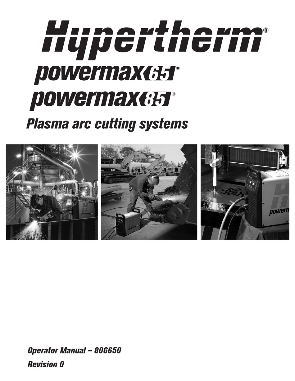 Hypertherm Powermax 65 Operator S Manual Pdf Download Manualslib