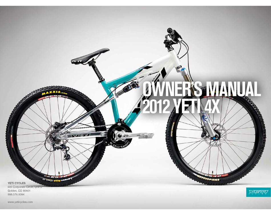 yeti bikes sizing