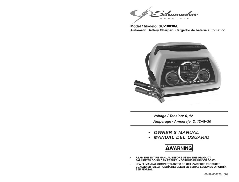SCHUMACHER SC-10030A OWNER'S MANUAL Pdf Download | ManualsLib