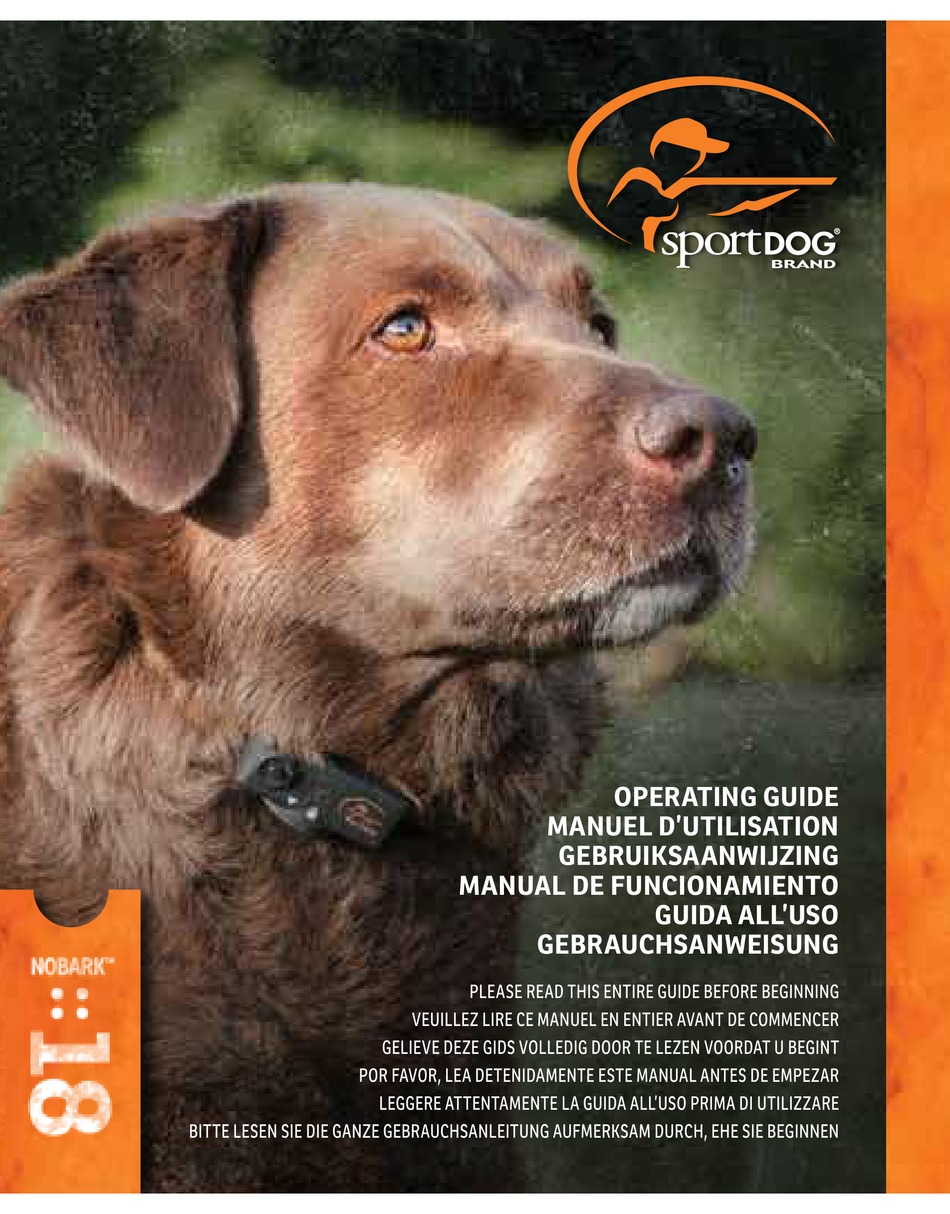 SPORTDOG NOBARK 18 OPERATING MANUAL Pdf Download ManualsLib