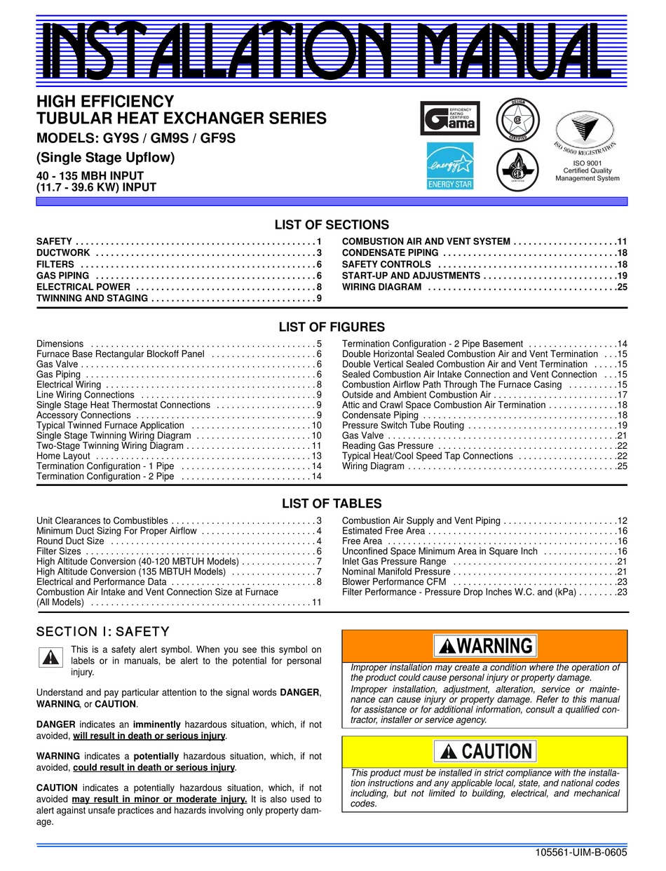 YORK GY9S INSTALLATION MANUAL Pdf Download | ManualsLib | Twinning Furnaces Wiring Diagram For Gas | | ManualsLib