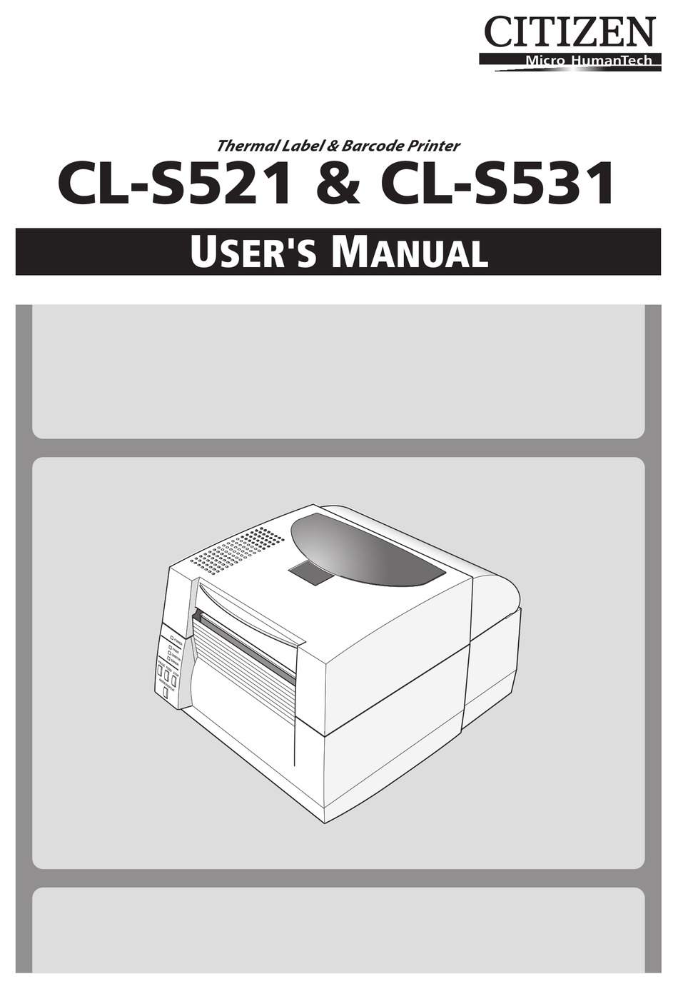 ETHERNET/USB/SERIAL PORT CITIZEN CL-S521 DIRECT THERMAL LABEL PRINTER JM30-M01