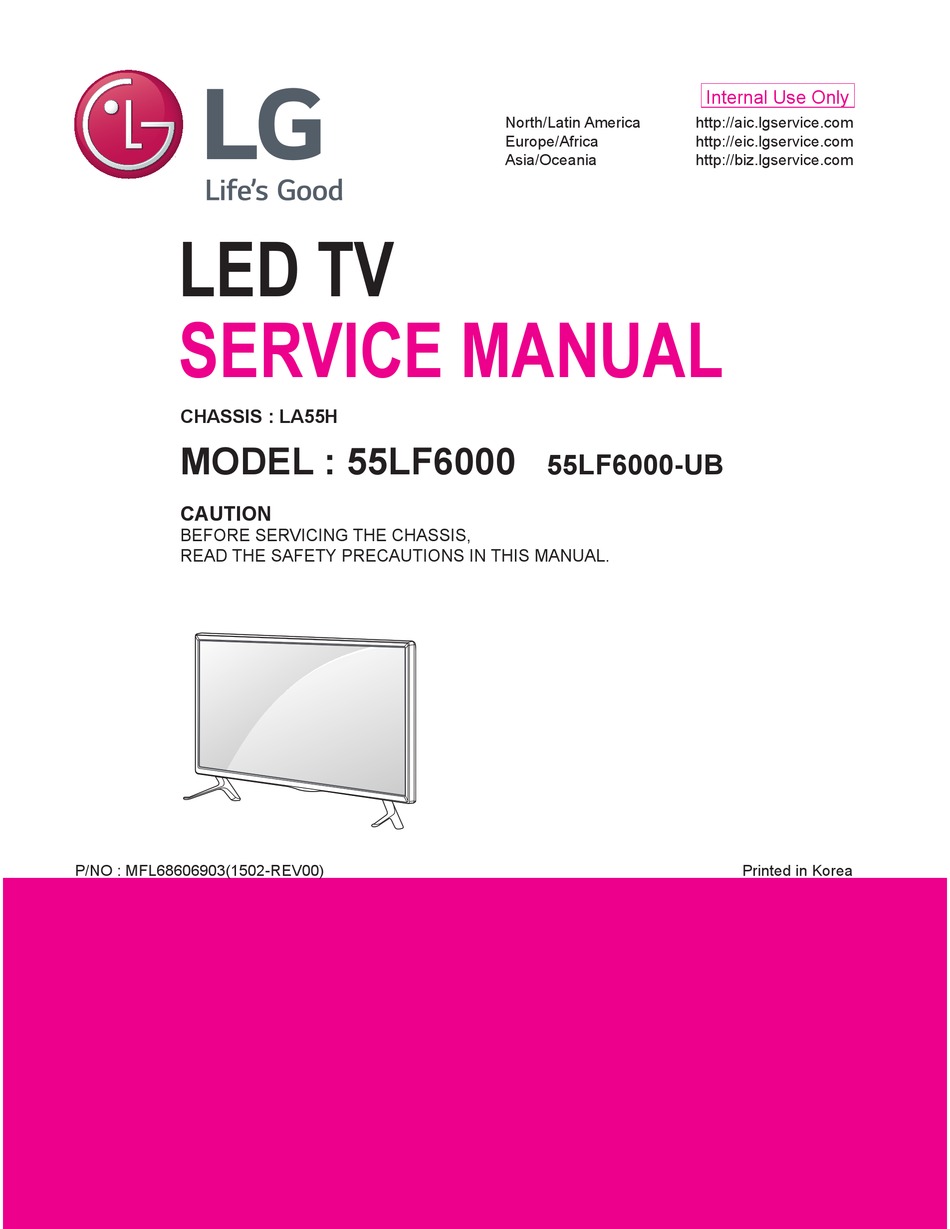 LG 55LF6000 SERVICE MANUAL Pdf Download | ManualsLib