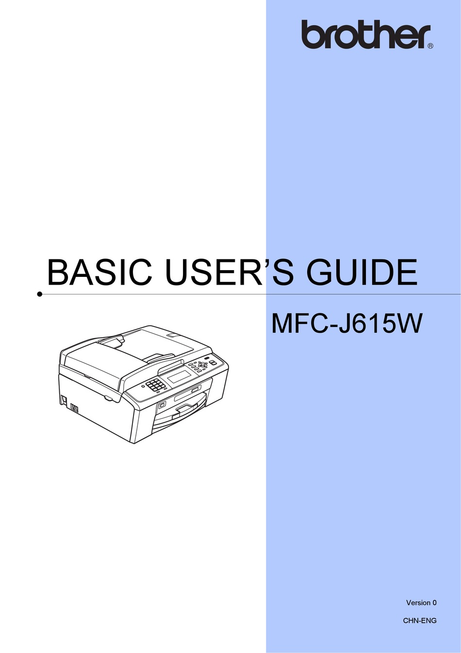 BROTHER MFCJ615W BASIC USER