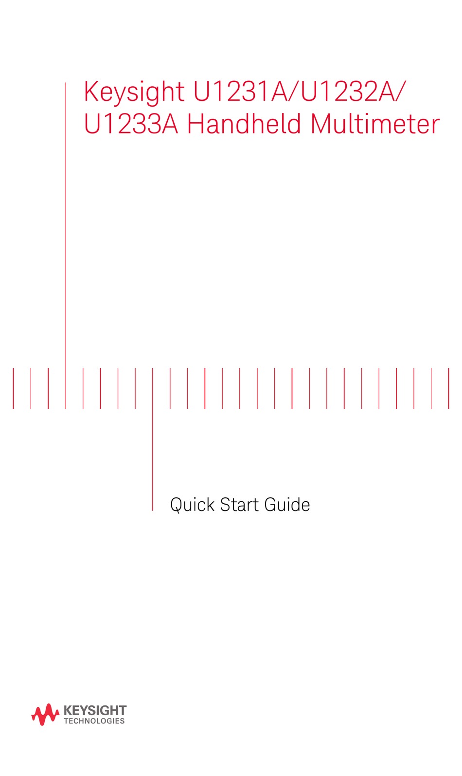 Keysight U1231a Quick Start Manual Pdf Download Manualslib